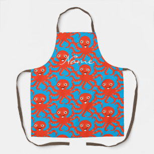 Tablier Coucou rouge souriant Octopus Thunder_Cove