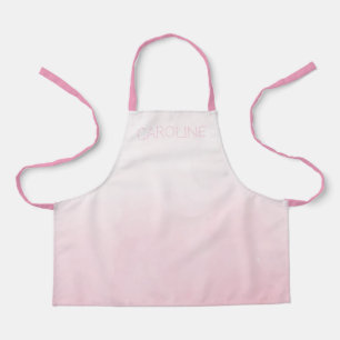 Tablier Couleur Aquarelle Stylish Pink Ombre, effet person