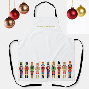 TABLIER COULEUR D'EAU NOËL NUTCRACKERS