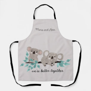 Tablier couleur eau Ours Koala
