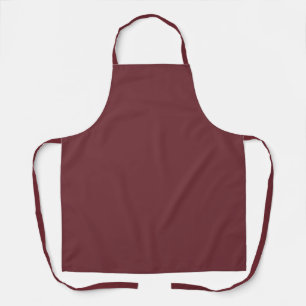 Tablier Couleur rouge Vin solide