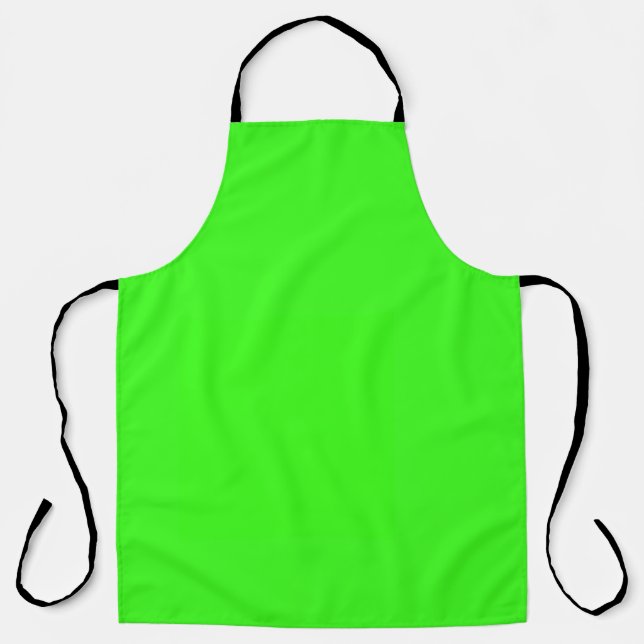 Tablier Couleur solide verte néon (Recto)