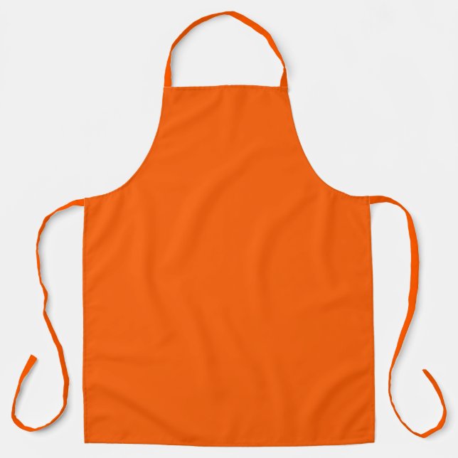 Tablier Couleur vive Vrai Orange (Recto)