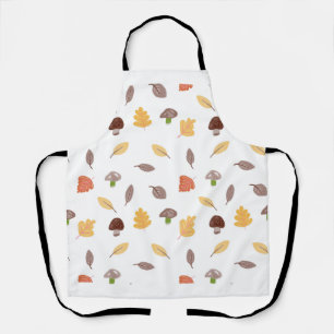 Tablier Couleurs d'automne avec Feuilles et champignons