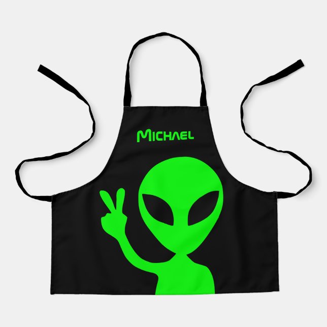 Tablier Couleurs personnalisées Alien pacifique (Recto)