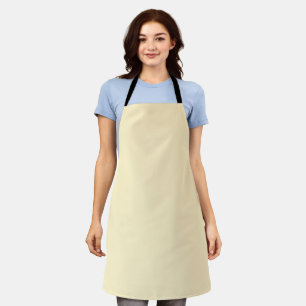 Tablier Coupe de beurre pâle Couleur uni jaune
