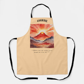 Tablier Courage Affirmation cadeau spécial