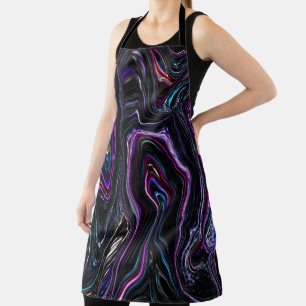 Tablier Courbes irrégulières avec la couleur étouffée par
