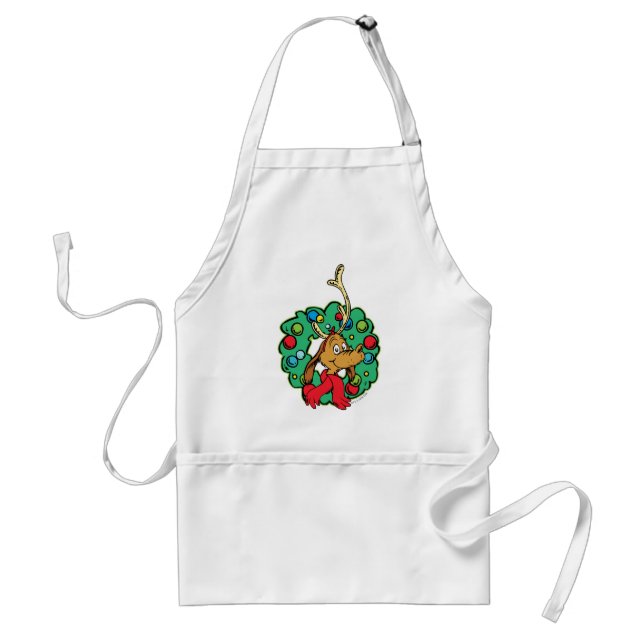 Tablier Couronne de Noël de Grinch | Max (Devant)