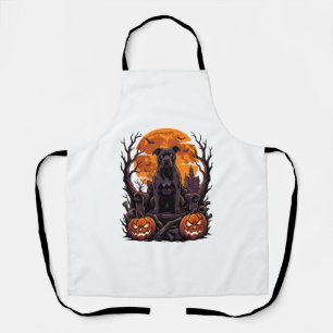 Tablier Couronne de Pâques citrouilles lune pleine Pitbull