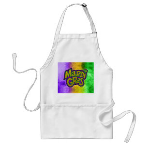 Tablier Couronne festive de SlipperyJoe thème Mardi Gras r