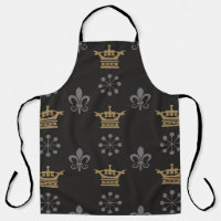Couronnes d'or sur fond d'écran noir, motif transp