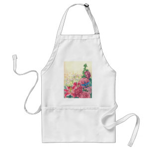 Tablier Coutume illustrée florale et de colibri de tablie