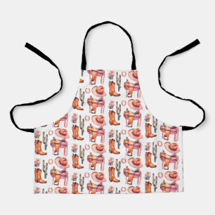 Tablier Cowgirl rose occidentale