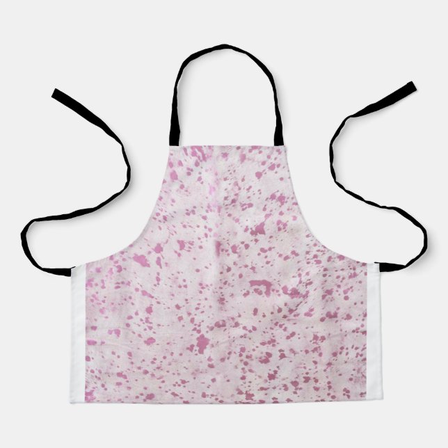 Tablier Cowhide rose cowgirl rustique Pays Ouest (Recto)