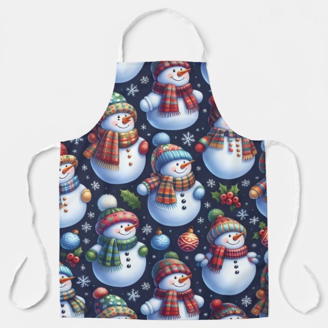Tablier Cozy Festive Snowman (Recto)