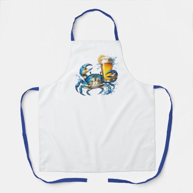 Tablier Crabe bleu (Recto)