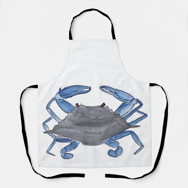 Tablier Crabe bleu (Recto)