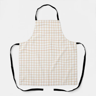 Tablier Cranberry classique et Maroon profond Plaid fin