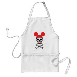 Tablier Crâne en Casquette souris-oreille avec X-Bone