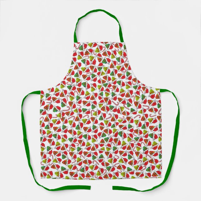 Tablier Crânes à sucre père Noël (Recto)