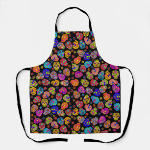 Tablier Crânes de sucre multicolores