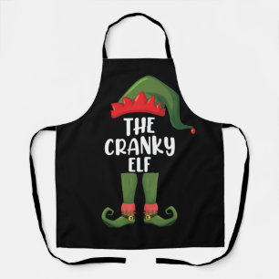 Tablier Cranky Elf Family Matching Group Noël