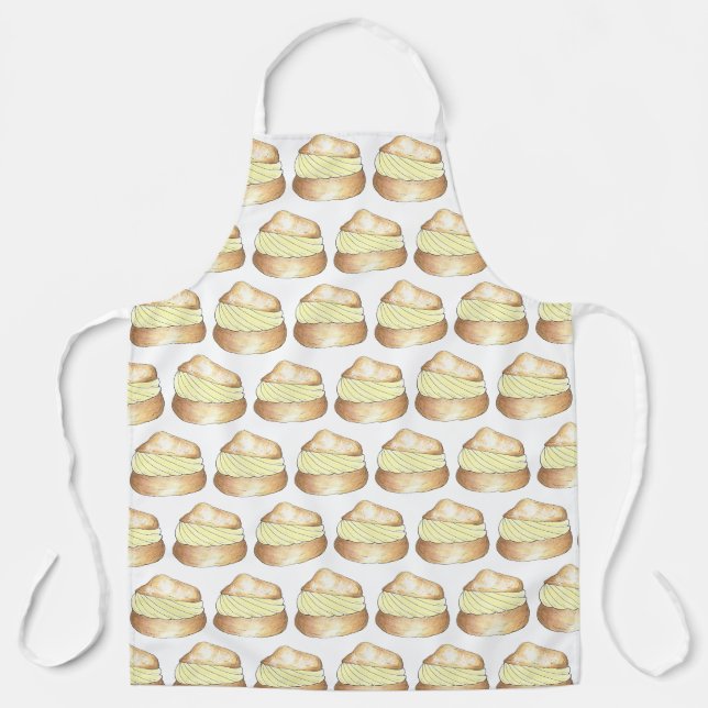 Tablier Cream Puff Choux Bun Pâtisserie française (Recto)