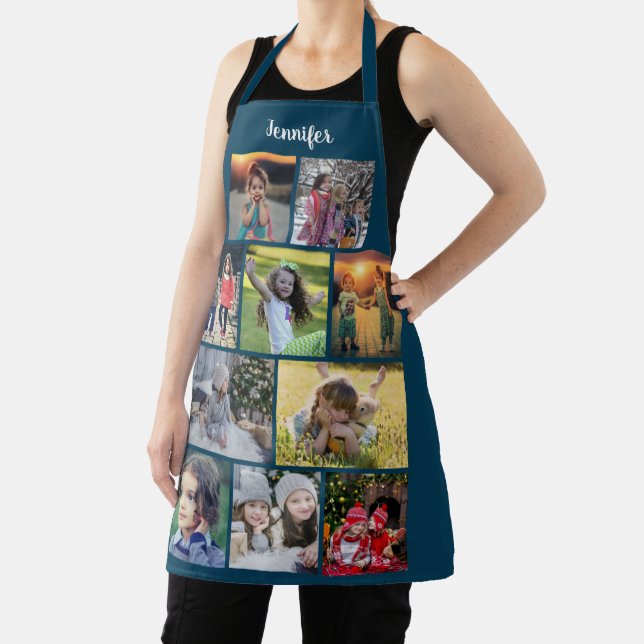 Tablier Create your own family photo collage name (Insitu)