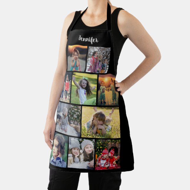 Tablier Create your own family photo collage name (Insitu)