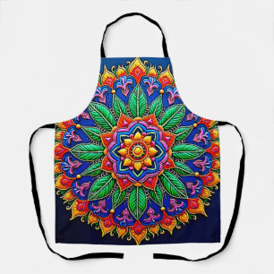 Tablier Création vibrante de mandalas artistiques