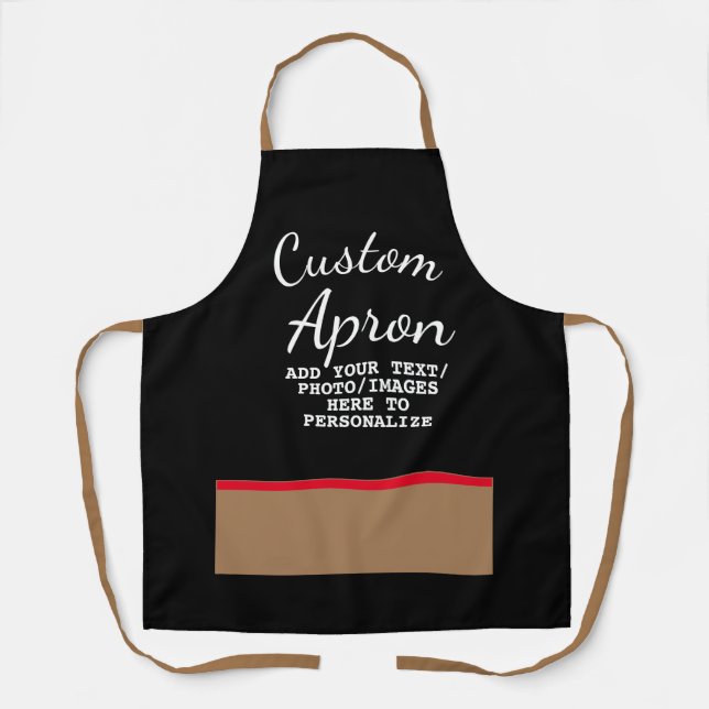 Tablier Créer Votre Propre Chef Baker Personnalisé Faux Po (Recto)