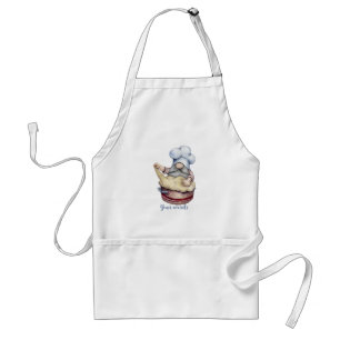 Tablier Créez Votre Propre Boulangère Gnome Mixant Dur