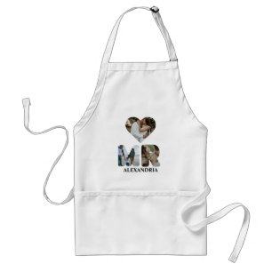 Tablier Créez votre propre couple Mr et Mrs photo Matching