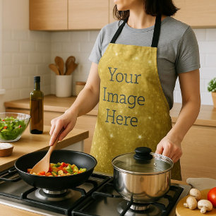 Tablier Créez votre propre Parties scintillant d'or métall