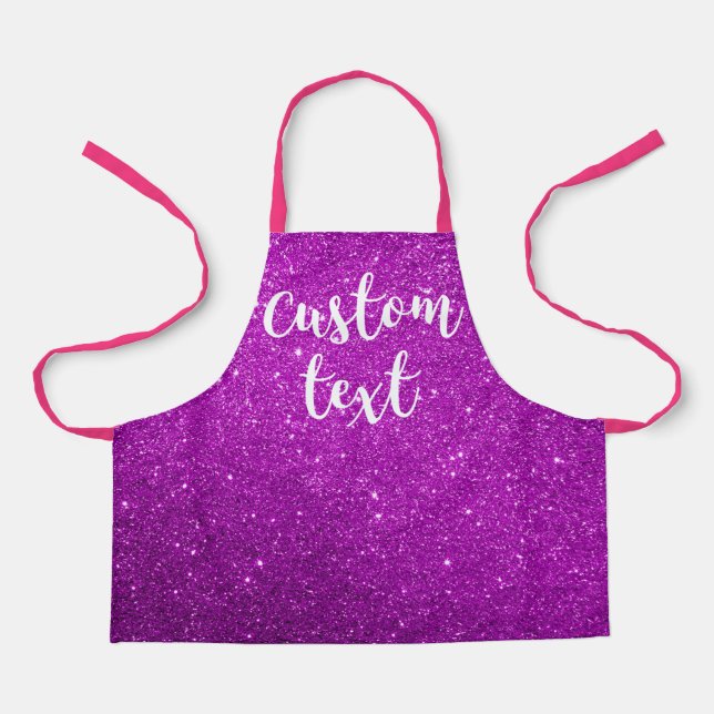Tablier Créez votre propre Parties scintillant rose Enfant (Recto)