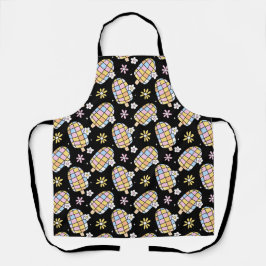 Tablier Crème de glace douce et florale - Motif d'été luna