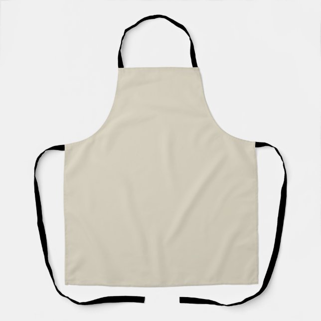 Tablier Crème neutre off blanc couleur solide 011W (Recto)