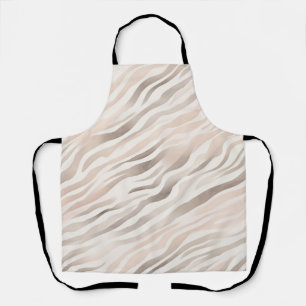 Tablier Crème rose Beige Zebra Poster de animal