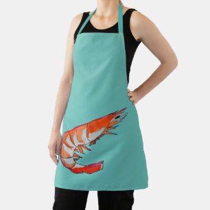 Tablier Crevettes à l'orange kitsch