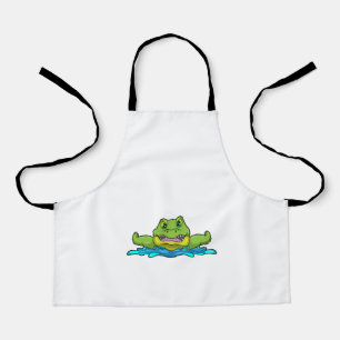 Tablier Crocodile à nager dans l'eau