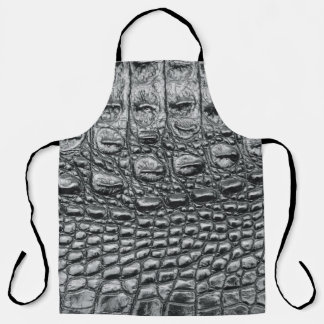 Tablier Crocodile Noir : Météo Noire Mystique