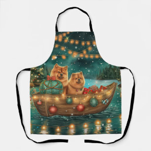 Tablier Croisière festive de Noël du Chow Chow