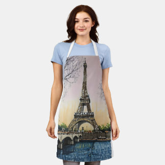 Tablier Croquis de la Tour Eiffel – Monument de Paris