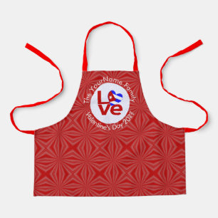 Tablier Cuba Drapeau Rouge AMOUR Personnalisé Enfant