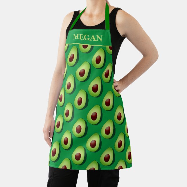 Tablier Cuisine à l'avocat mignonne et à l'imprimé sur mes (Insitu)
