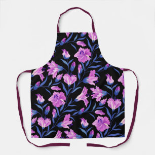 Tablier Cuisine à motifs floraux inspirée par un designer