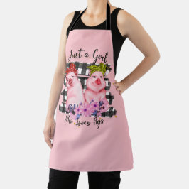 Tablier cuisine Apron pour amateurs de cochon mignon
