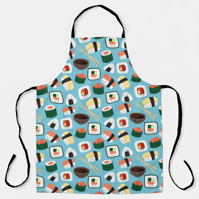 Tablier Cuisine asiatique Kawaii Sushi (Recto)
