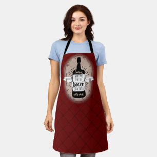 Tablier cuisine bouteille de vin avec cuisine personnalis